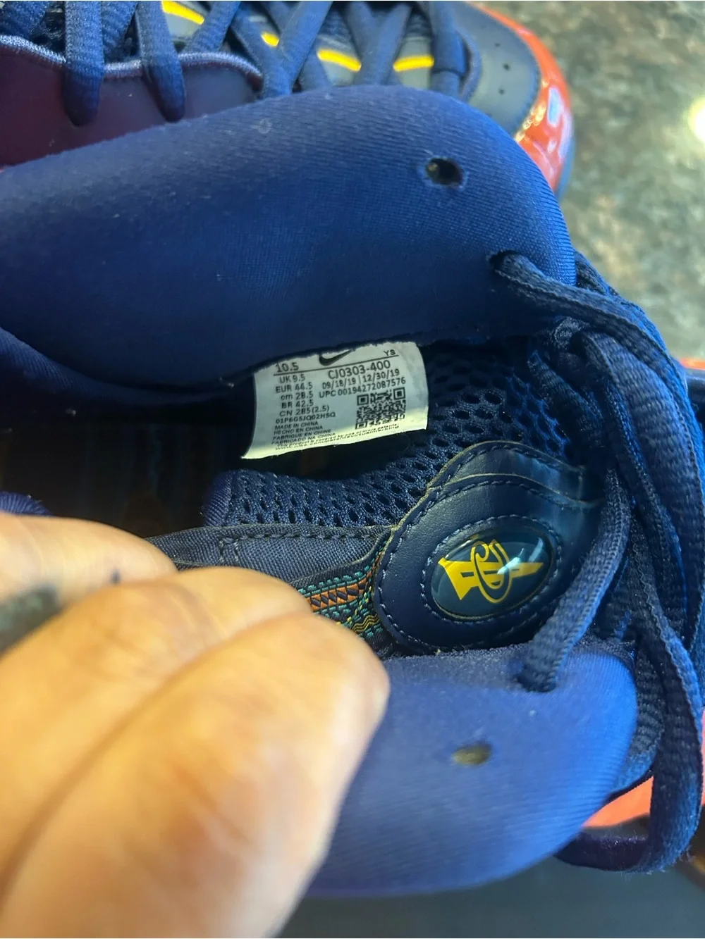 Nike Air Foamposite One Label - Black with Gold Accent